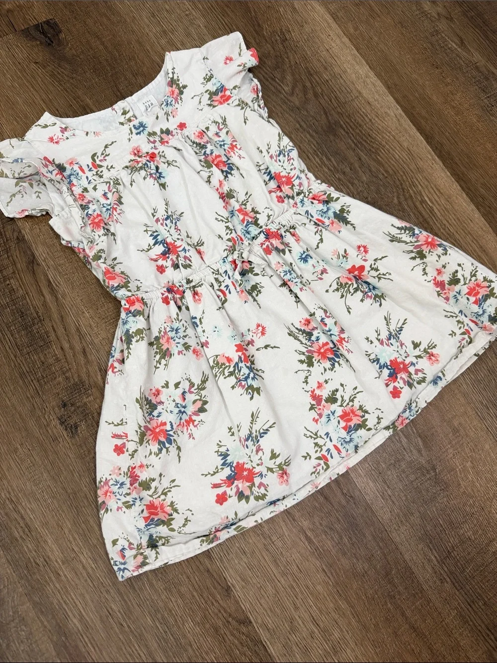 Baby Gap,Girls White Floral Summer Dress